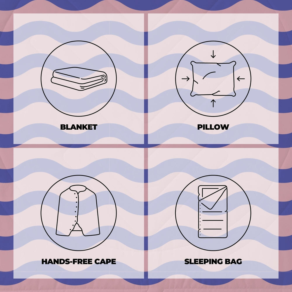 VOITED Fleece Outdoor Camping Blanket - Breezy