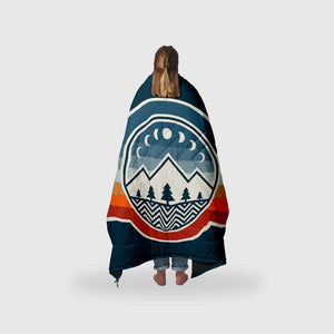 VOITED Fleece Outdoor Camping Blanket - Camp Vibes Two Blankets VOITED 