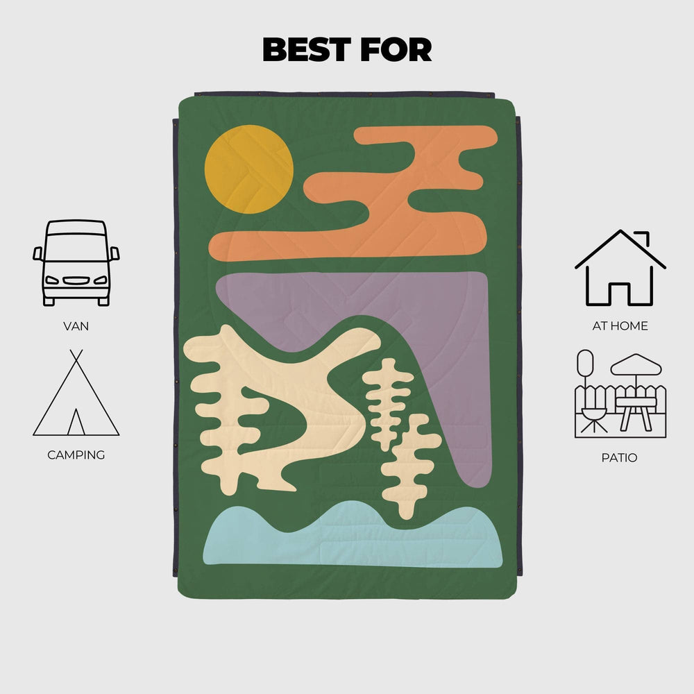 VOITED Mini Traveler Cream Indoor / Outdoor Camping Blanket - Trailbound