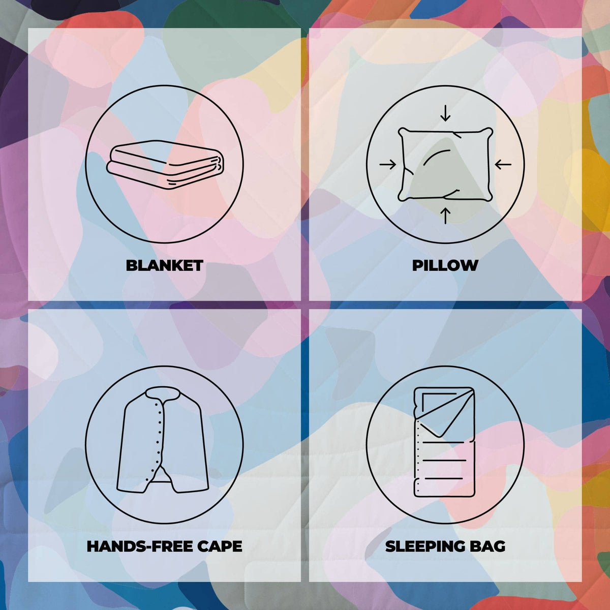 VOITED Mini Traveler Cream Indoor / Outdoor Camping Blanket - Beyond Real Blankets VOITED 