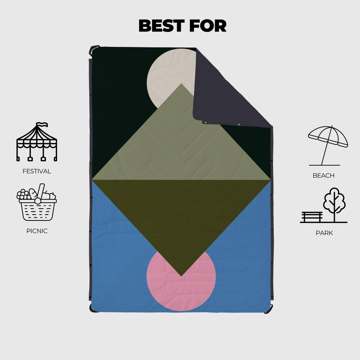 VOITED Compact Picnic & Beach Blanket - Dawntrail Blankets VOITED 