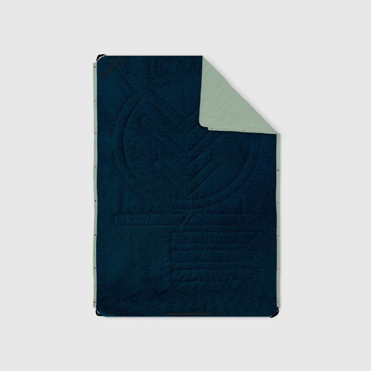 VOITED Compact Picnic & Beach Blanket - Ocean Navy/Cameo Green Blankets VOITED 