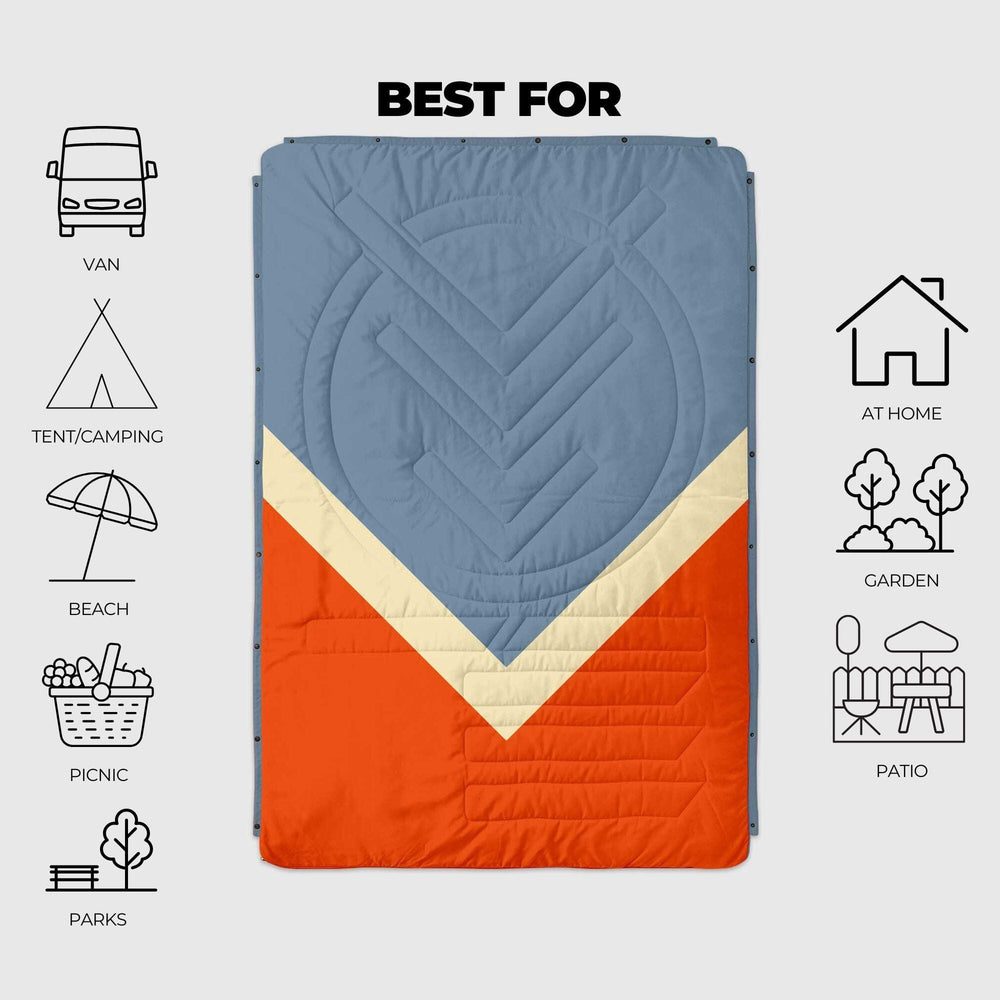 VOITED Recycled Ripstop Outdoor Camping Blanket - Flag