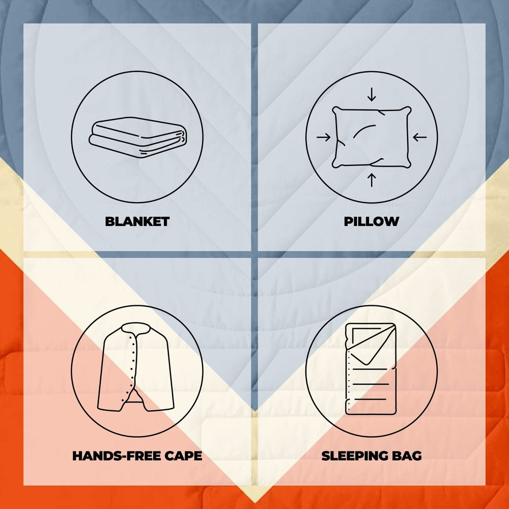 VOITED Recycled Ripstop Outdoor Camping Blanket - Flag