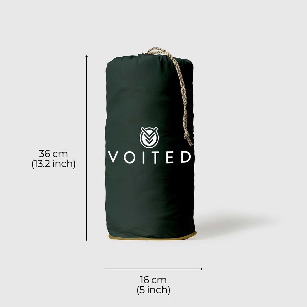 VOITED Recycled Ripstop Outdoor Camping Blanket - Green Gables / Dusty Sand