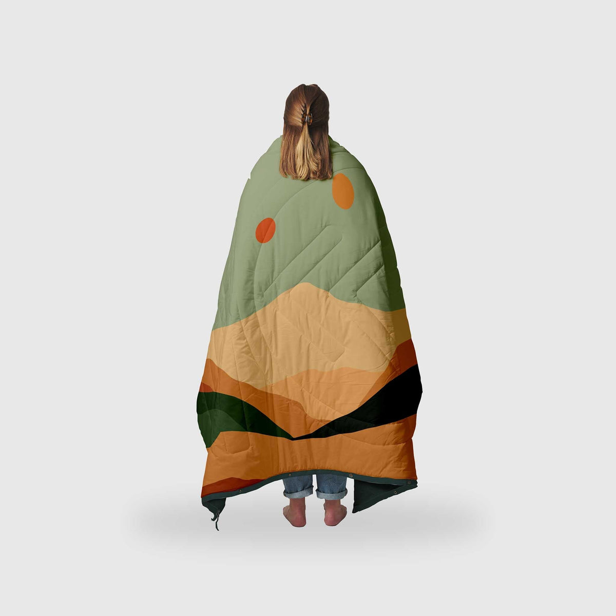 VOITED Recycled Ripstop Outdoor Camping Blanket - Jasper / Tree Green Blankets VOITED 