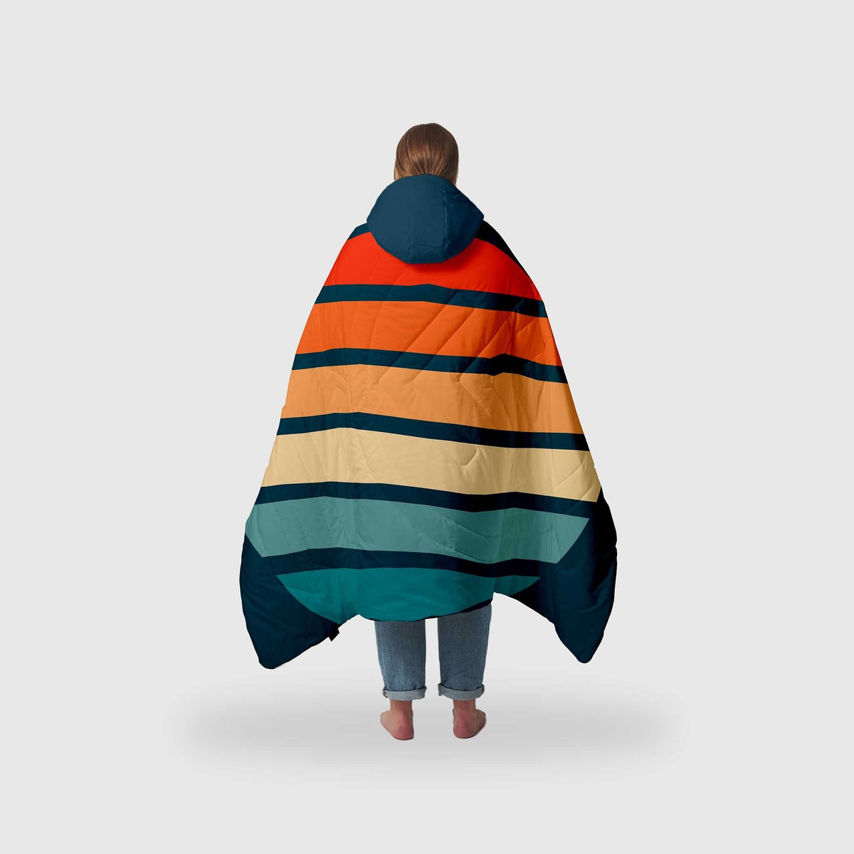 VOITED Recycled Ripstop Travel Blanket - Sunset Stripes Blankets VOITED 