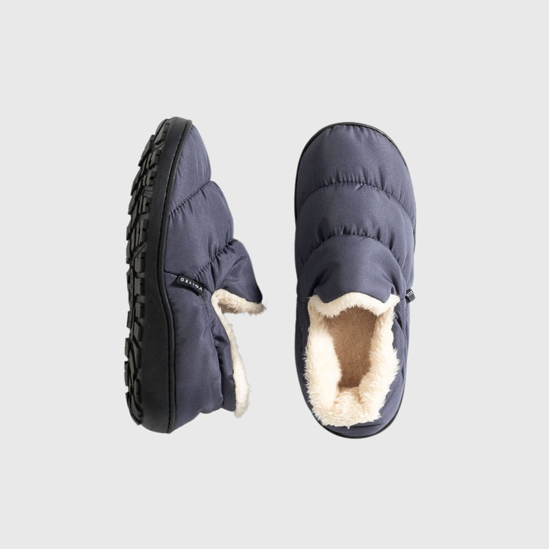 VOITED CloudTouch® Slippers - Lightweight, Indoor/Outdoor Fleece-Lined Camping Slippers - Graphite Footwear VOITED