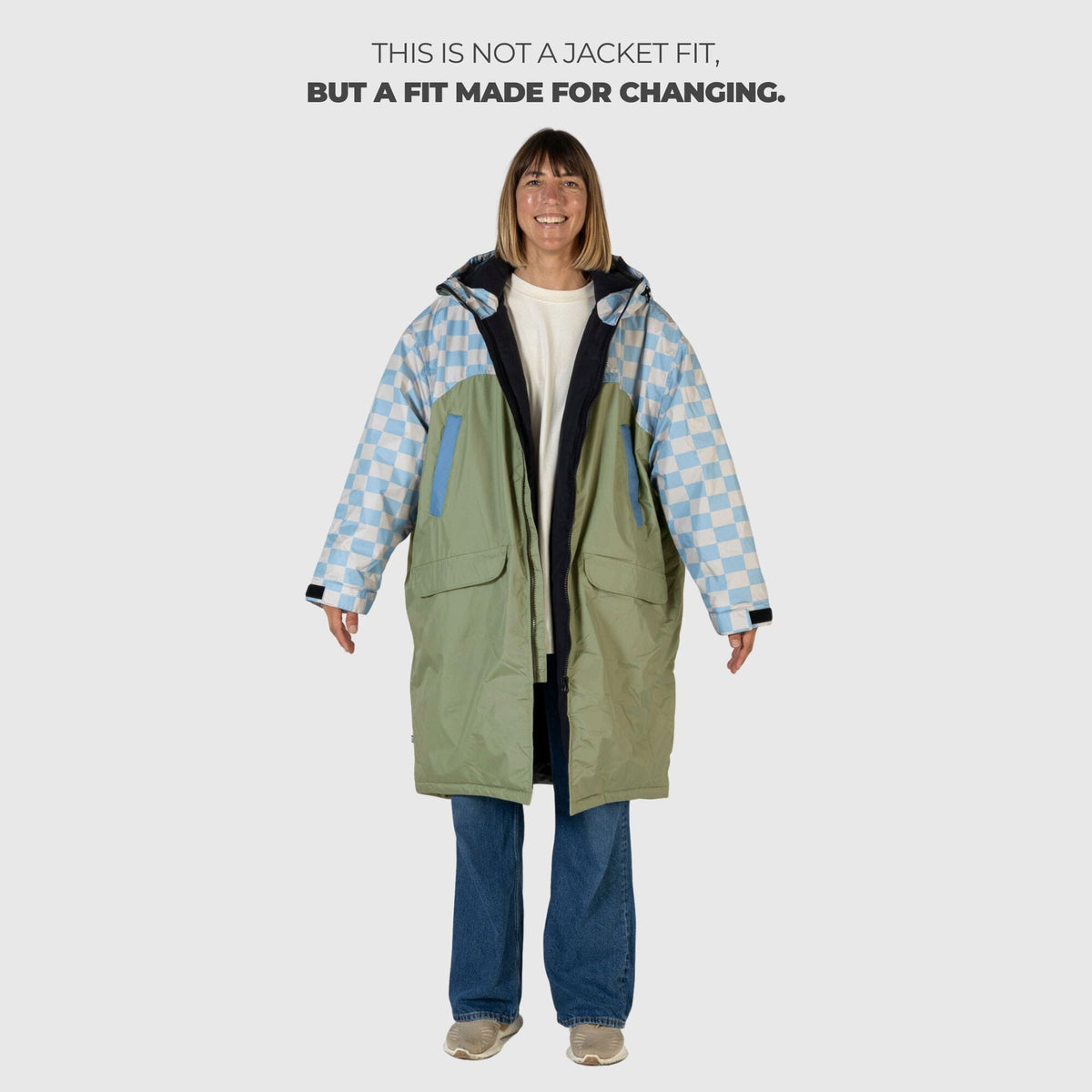 VOITED 3rd Edition Outdoor Changing Robe & Drycoat for Surfing, Camping, Vanlife & Wild Swimming - Blue Dancer Changewear VOITED 