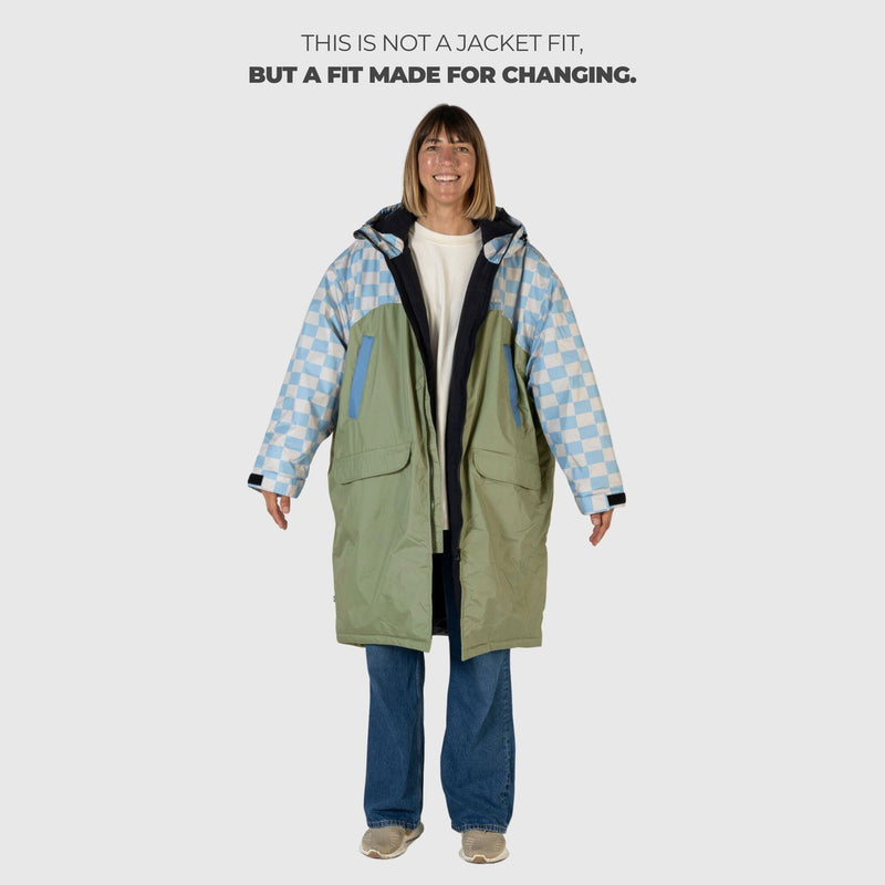 VOITED 3rd Edition Outdoor Changing Robe & Drycoat for Surfing, Camping, Vanlife & Wild Swimming - Blue Dancer Changewear VOITED 