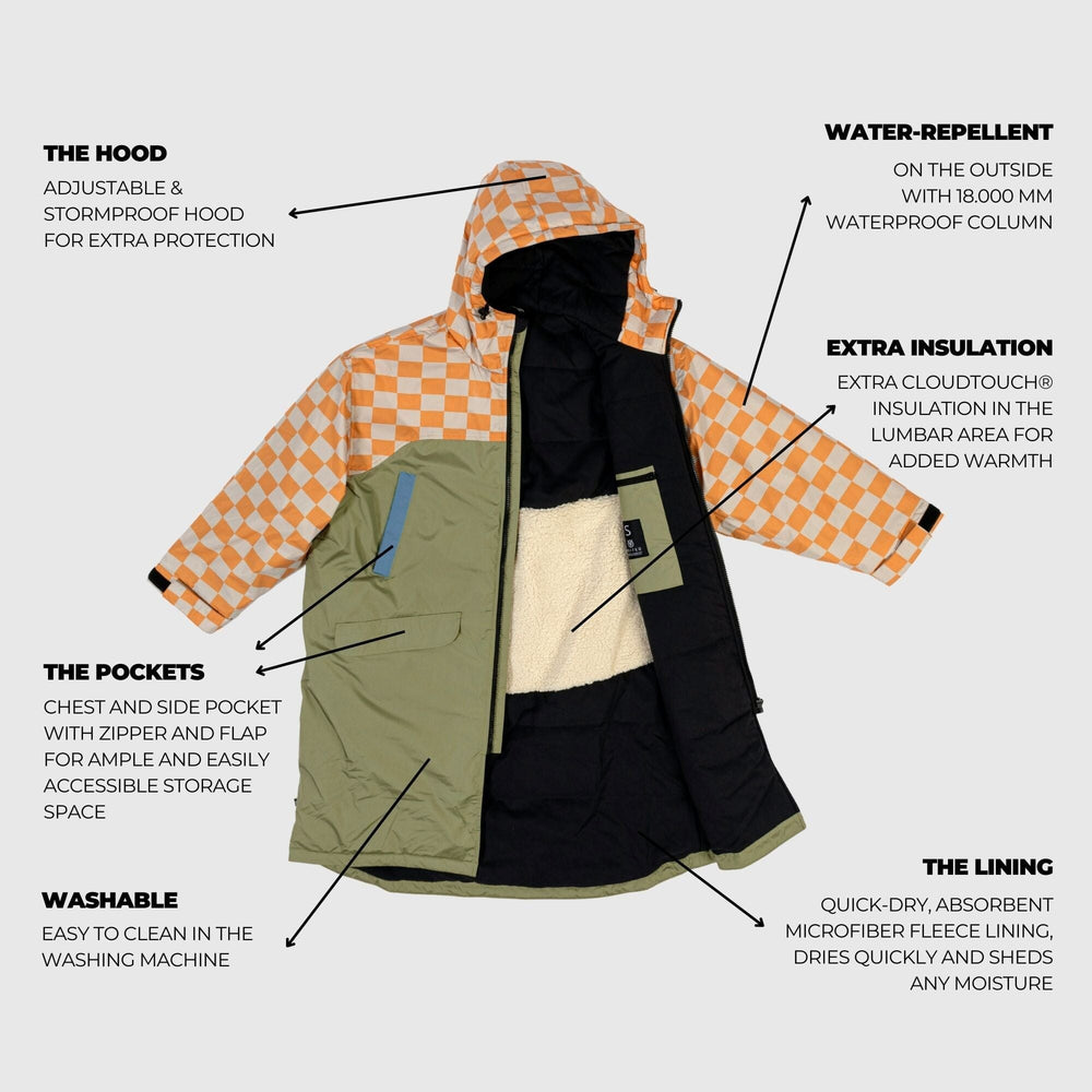 VOITED 3rd Edition Outdoor Changing Robe & Drycoat for Surfing, Camping, Vanlife & Wild Swimming - Suns Out