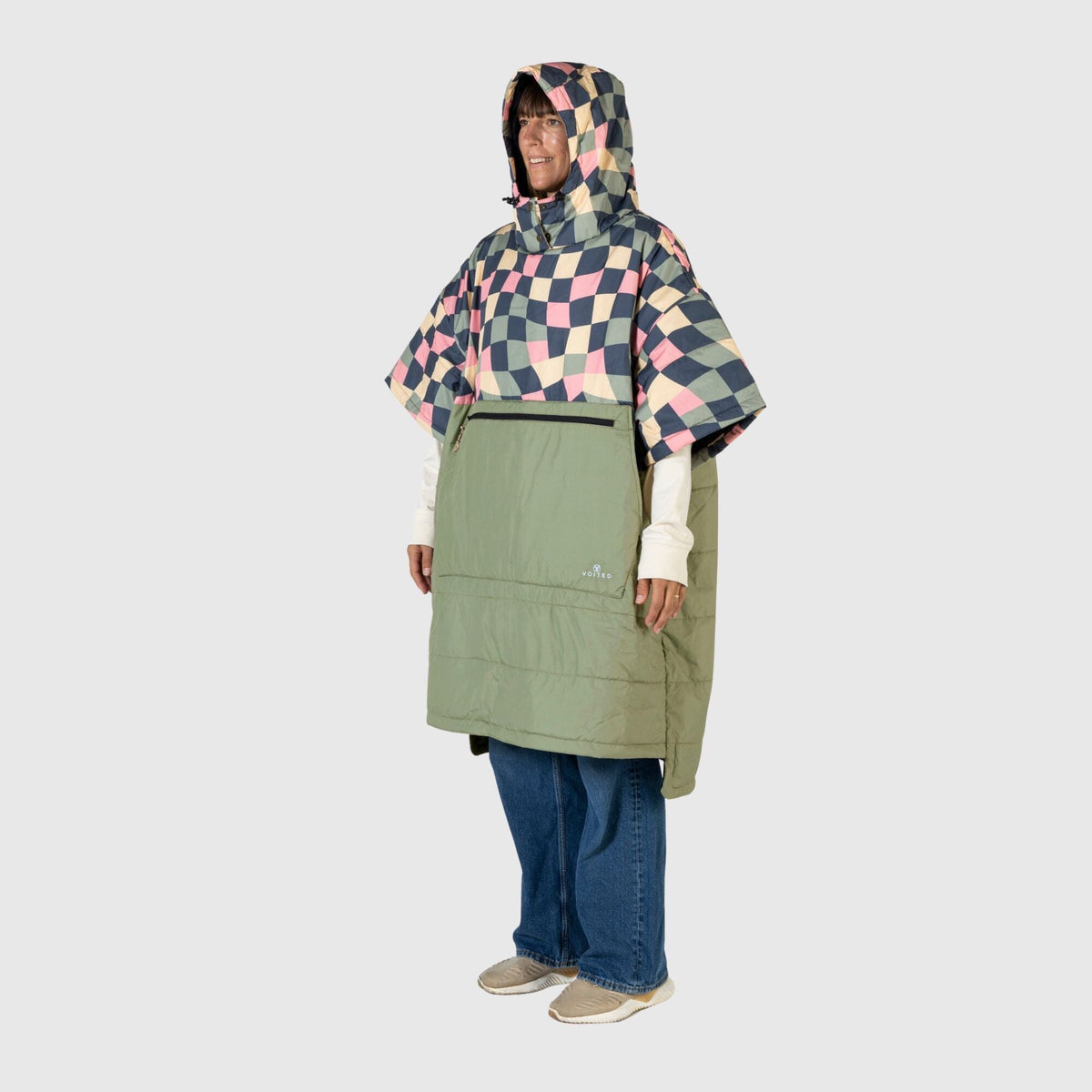 VOITED 3rd Edition Outdoor Poncho for Surfing, Camping, Vanlife & Wild Swimming - Wavecheck Changewear VOITED 
