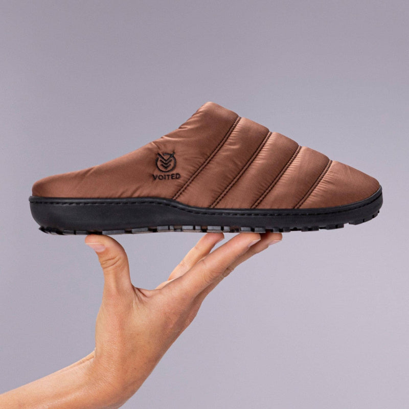 VOITED Soul Slipper - Lightweight, Indoor/Outdoor Camping Slippers - Chocolate Footwear VOITED