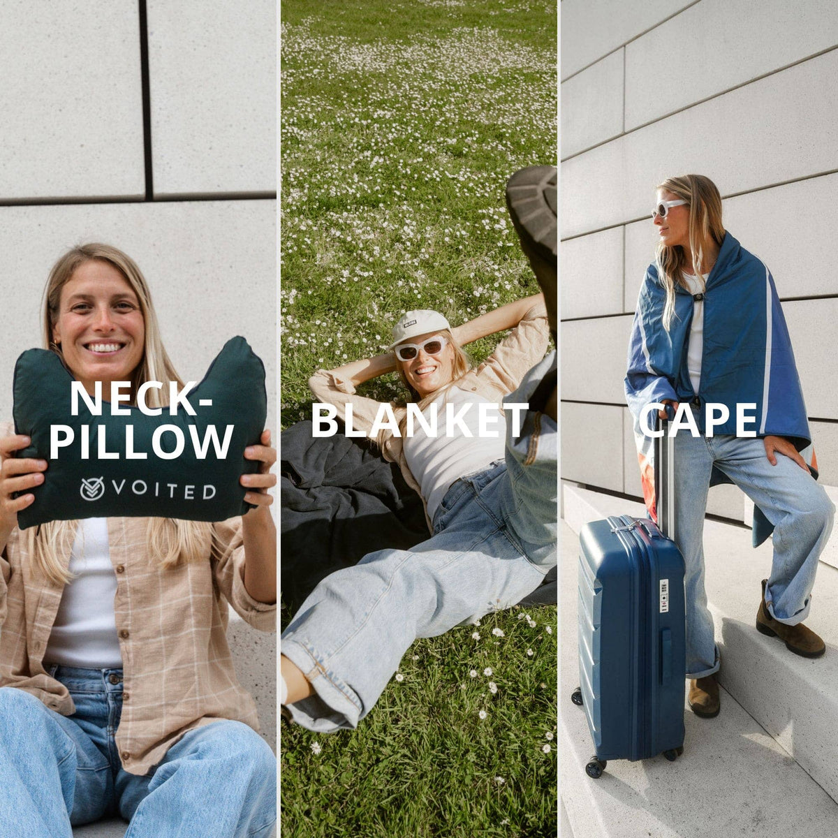 VOITED NeckPack Travel Blanket - Peaks Blankets VOITED 