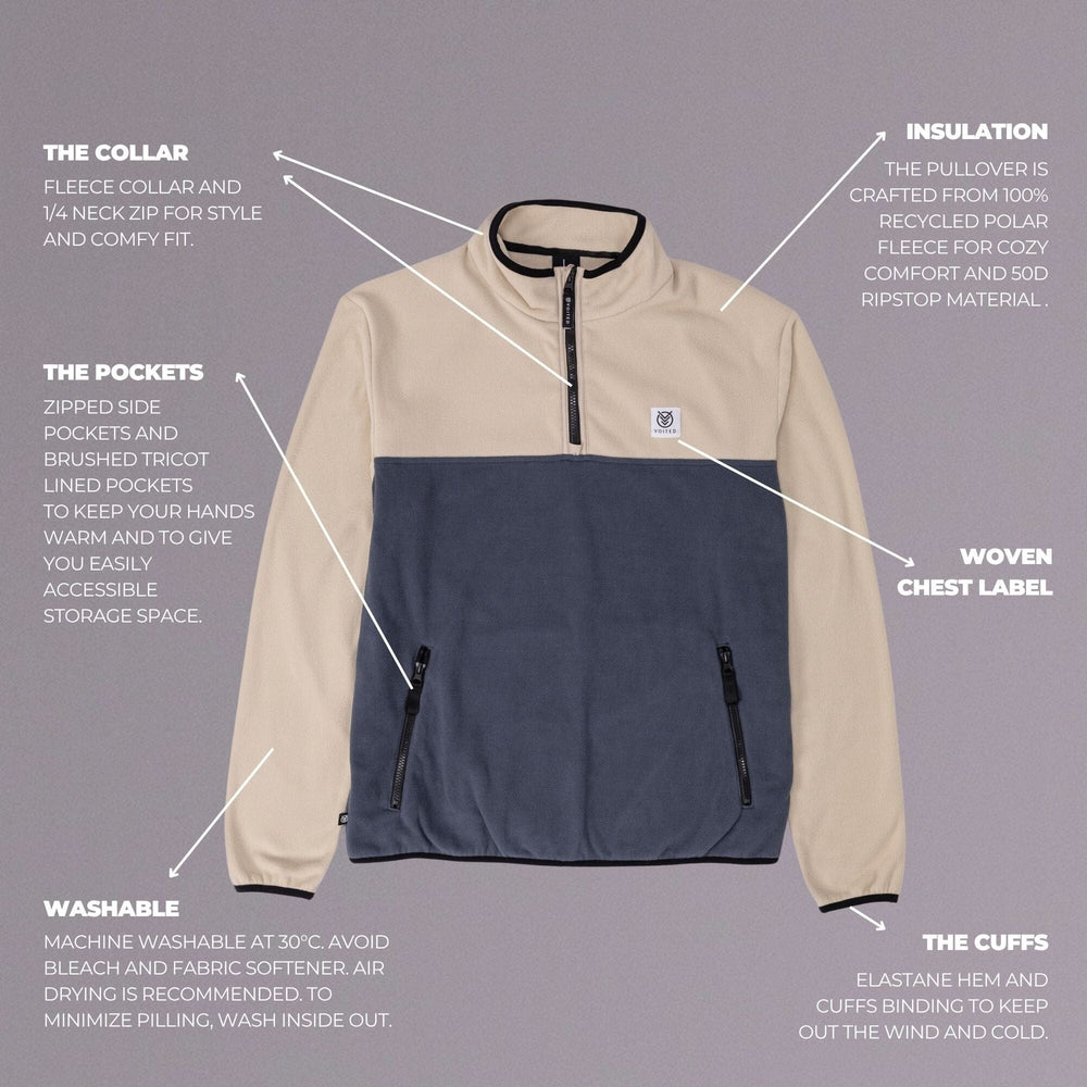 VOITED Polar Fleece Half Zip Apparel VOITED 