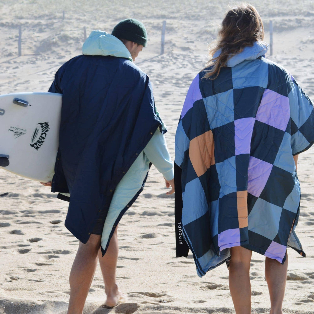 VOITED Trooper Outdoor Premium Poncho-Blanket - Ocean Navy / Cameo Green Blankets VOITED EU 