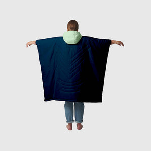 VOITED Trooper Outdoor Premium Poncho-Blanket - Ocean Navy / Cameo Green Blankets VOITED EU 