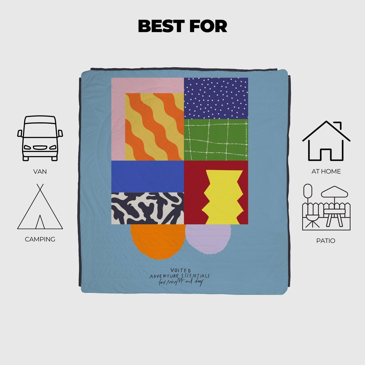 VOITED Queen CloudTouch® Indoor/Outdoor Camping Blanket - Essentials Blankets VOITED 