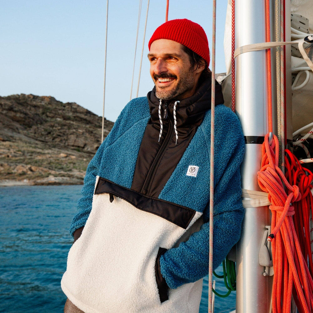 VOITED Sherpa Fleece Hoodie - Blue Steel Apparel VOITED 