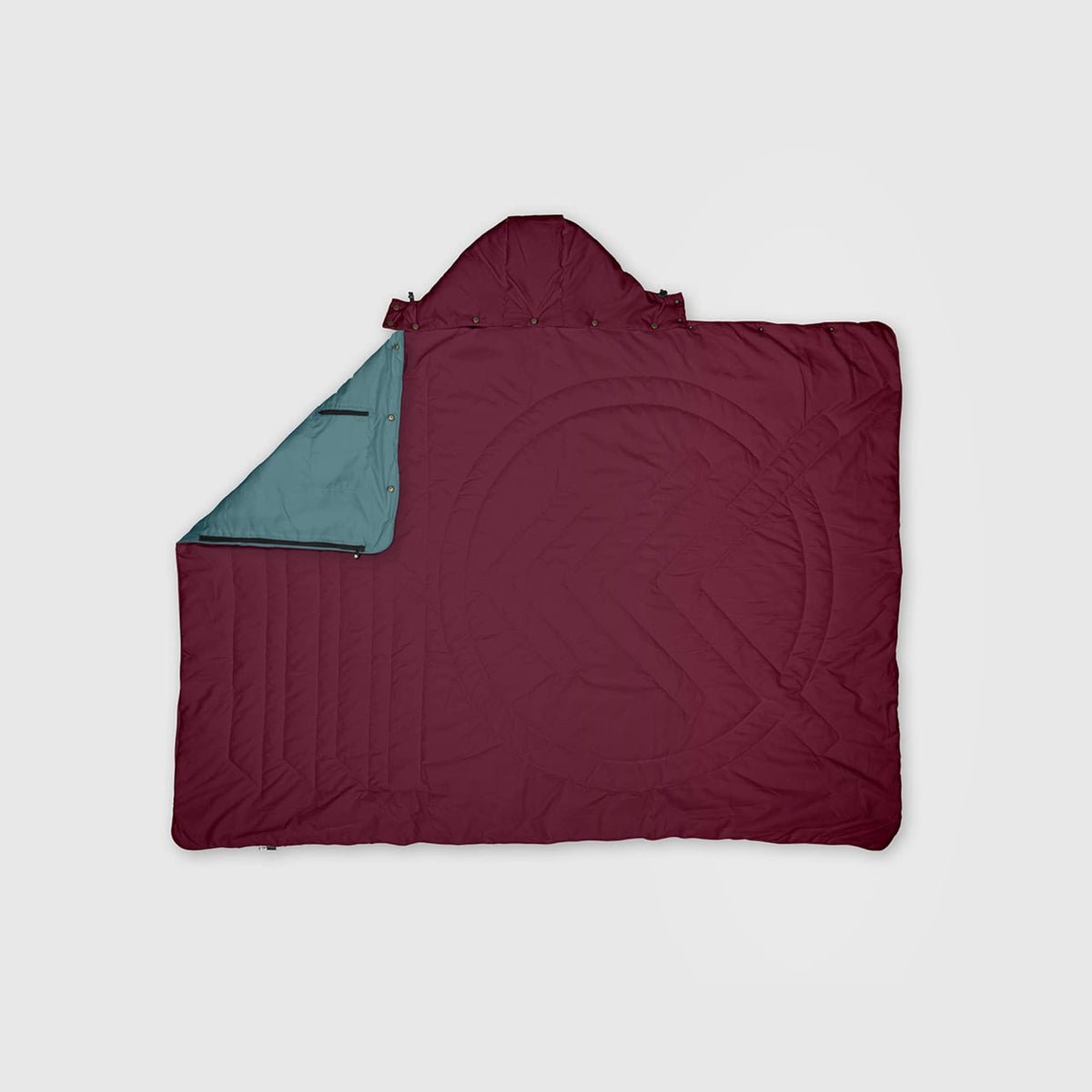 VOITED Recycled Ripstop Travel Blanket - Cardinal / Arctic