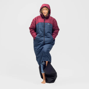 VOITED Premium Slumber Jacket for Camping, Vanlife & Indoor - Cardinal / Navy / Black Blankets VOITED 