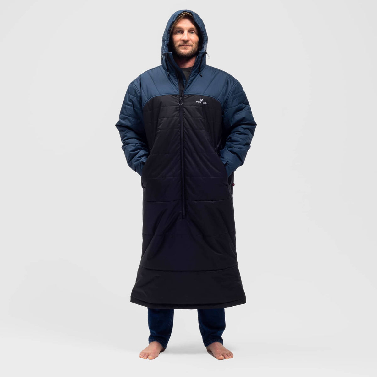 VOITED Premium Slumber Jacket for Camping, Vanlife & Indoor - Navy / Black / Navy Blankets VOITED 